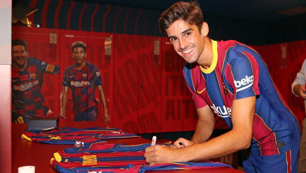 Trincao, en su presentación como jugador del Barça | EFE