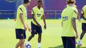 Ansu Fati en un entrenamiento del Barça / FC Barcelona