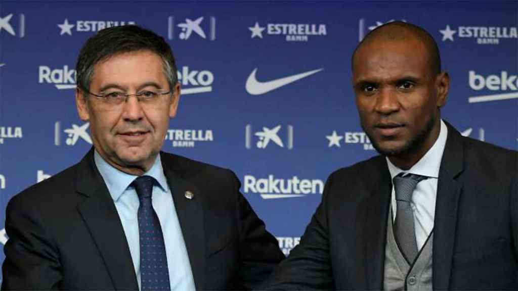 Bartomeu y Eric Abidal en una imagen de archivo / EFE