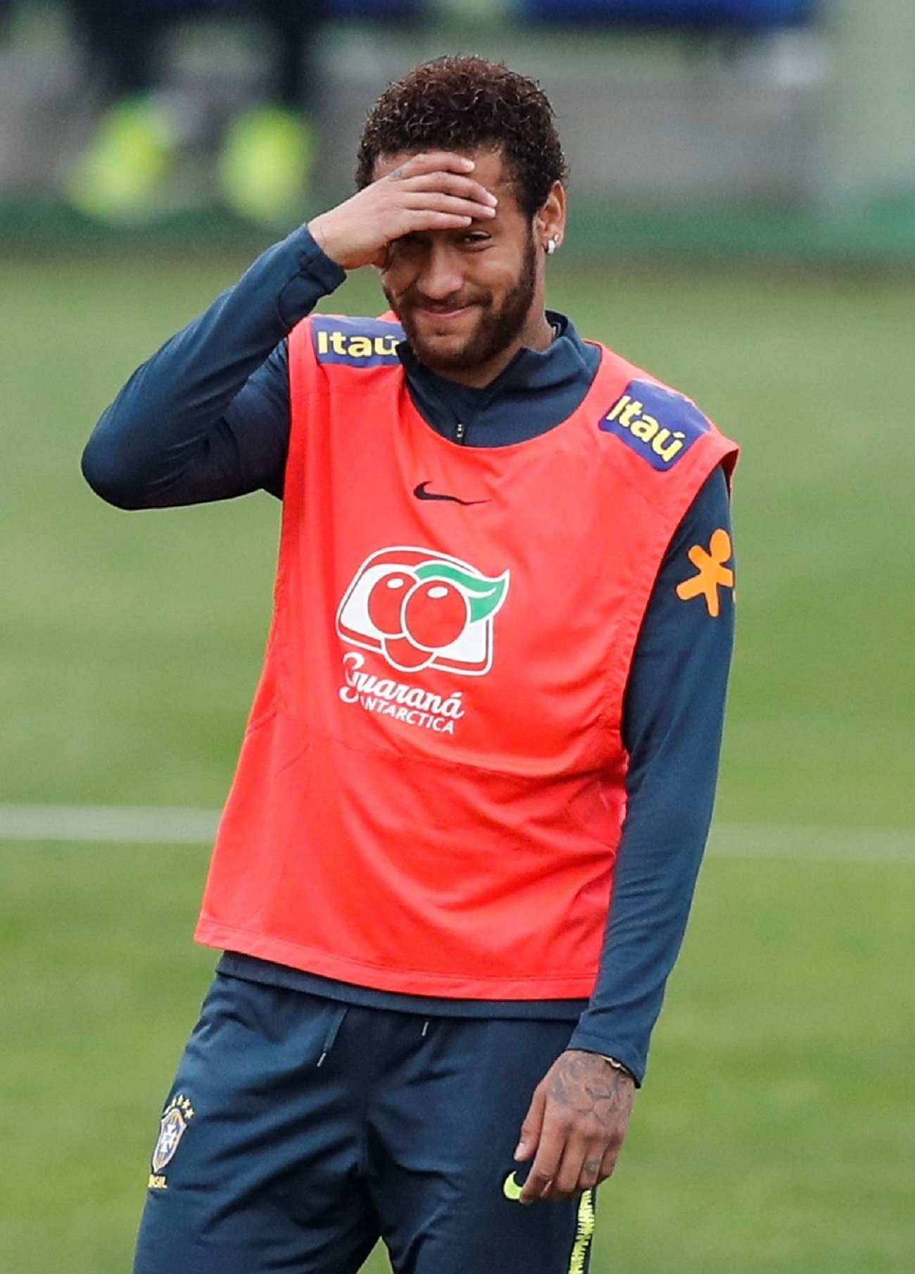 Neymar Jr en un entrenamiento con la selección brasileña / EFE