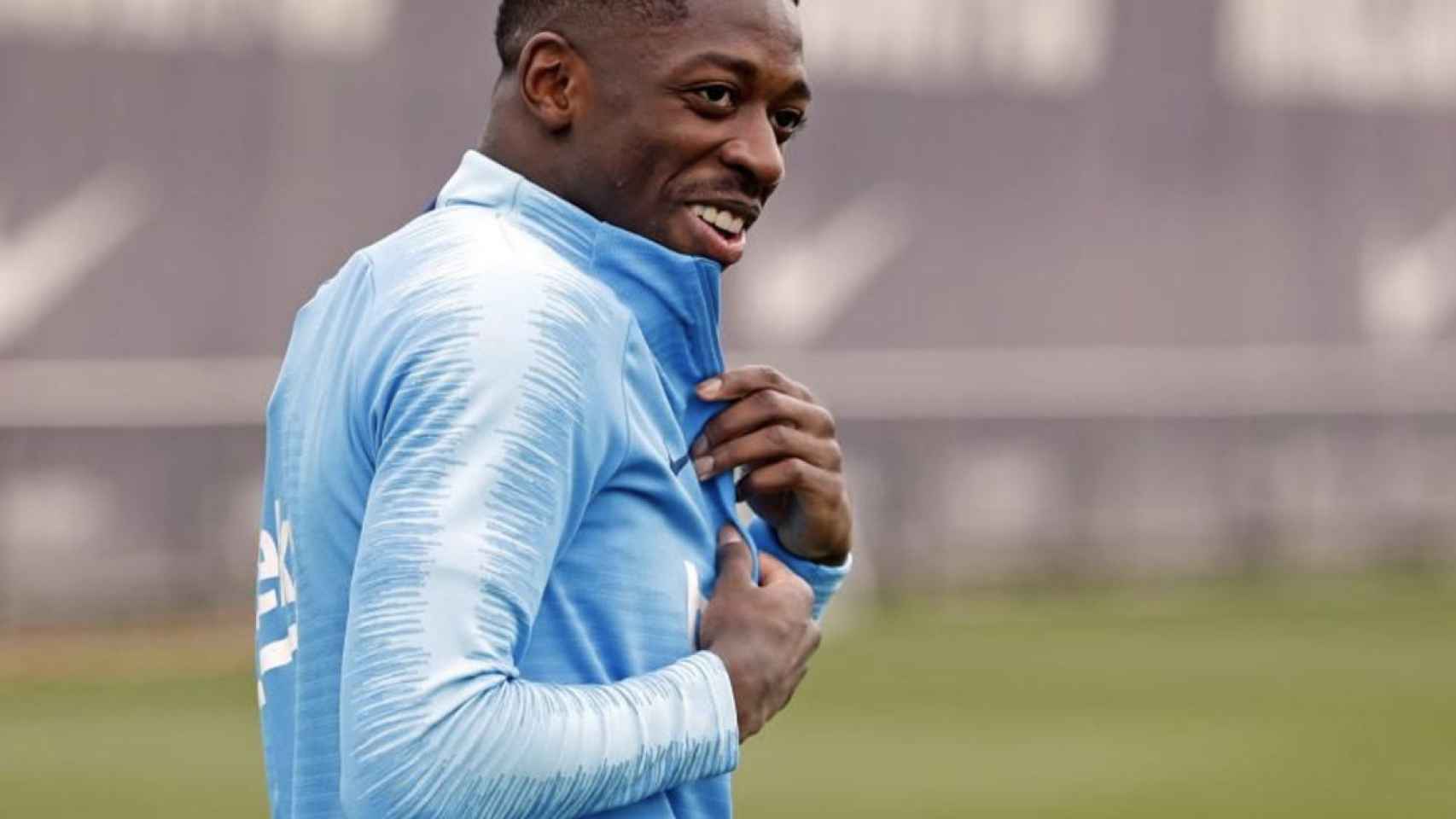 Una foto de Ousmané Dembelé durante un entrenamiento del Barça / FCB