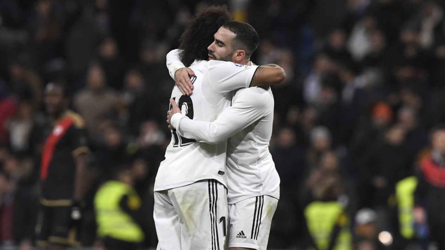 Marcelo y Dani Carvajal en una imagen de archivo con el Real Madrid / EFE