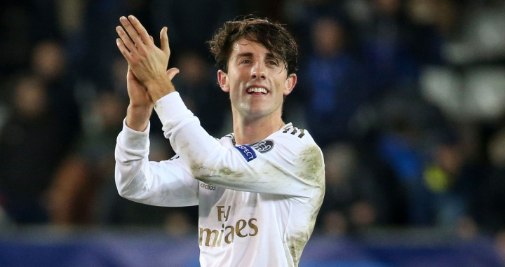 Odriozola durante un partido con el Real Madrid / REDES