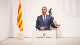 Josep Gonzàlez-Cambray, consejero catalán de Enseñanza, en una rueda de prensa / EP