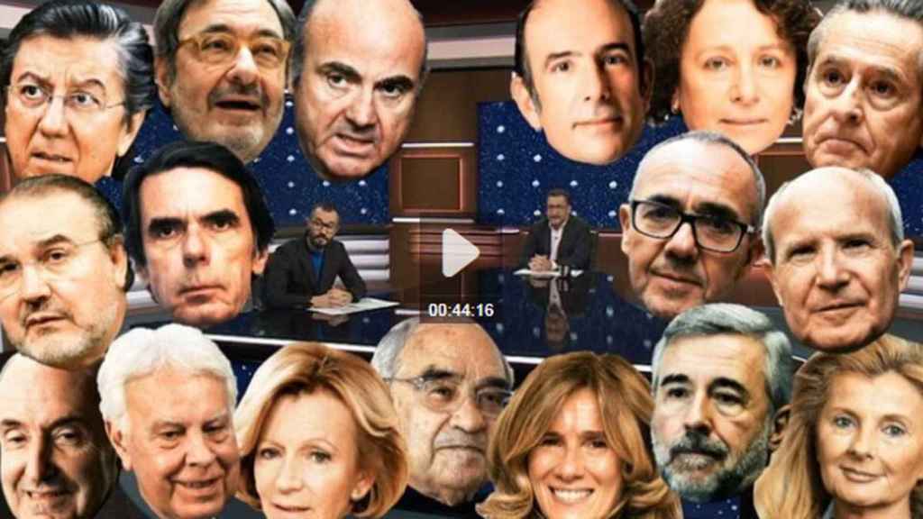 Fotomontaje de la carátula del programa 'Està Passant' de TV3 del pasado 12 de enero en la web de la CCMA, incluyendo la cara de Coscubiela entre los consejeros de Endesa