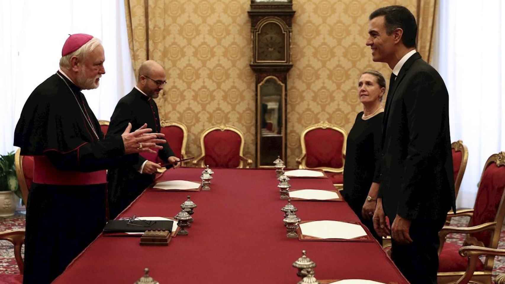 Pedro Sánchez, de visita en el Vaticano / EFE