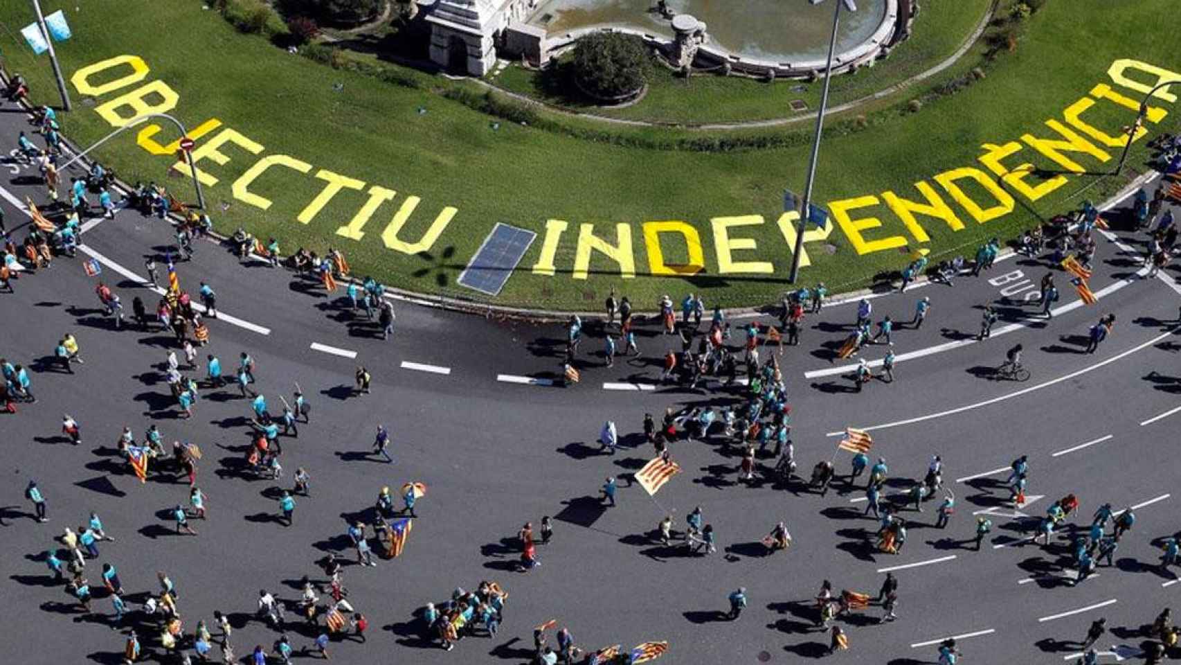 Imagen de la Diada independentista de 2019 / EFE