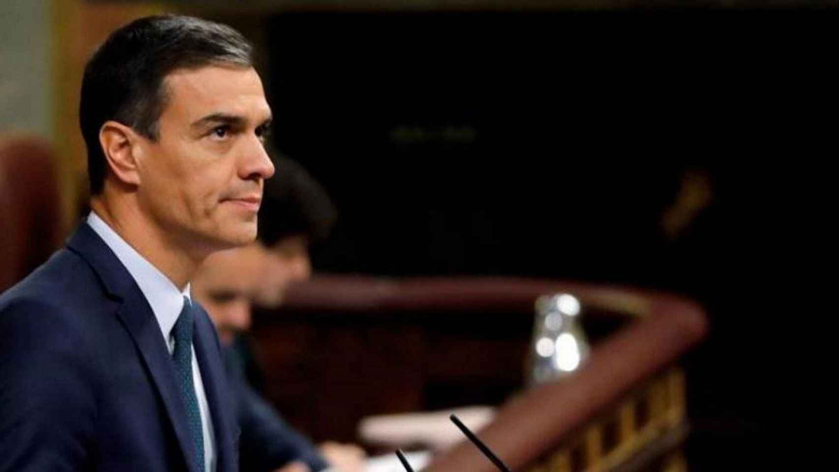 El presidente del Gobierno en funciones, Pedro Sánchez, en el Congreso / EFE