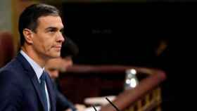 El presidente del Gobierno en funciones, Pedro Sánchez, en el Congreso / EFE