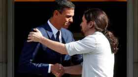 Pedro Sánchez (PSOE), presidente del Gobierno, y Pablo Iglesias (Unidas Podemos) / EFE