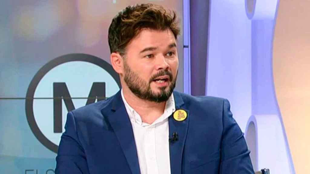 Gabriel Rufián, portavoz de ERC en el Congreso de Diputados, en una entrevista en TV3 / CCMA