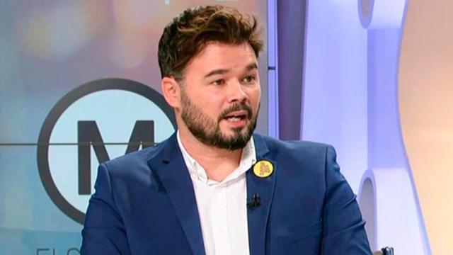 Gabriel Rufián, portavoz de ERC en el Congreso de Diputados, en una entrevista en TV3 / CCMA
