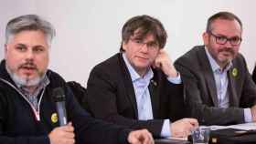 Carles Puigdemont, promotor de la Crida, en la reunión de JxCat el día 20 en Bruselas / EFE