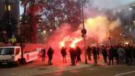 Manifestación de Mossos d'Esquadra ante la sede de la Consejería de Interior / CG