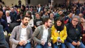 Roger Torrent, el presidente del Parlament, y Pere Aragonès , el vicepresidente del Govern en un acto de ERC / EUROPA PRESS