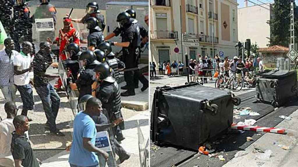 Disturbios en Salou tras el fallecimiento de un senegalés en una operación de los Mossos contra el 'top manta'