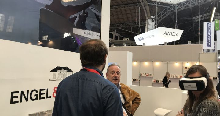 El stand de Engel & Völkers, de los más llamativos de la BMP por su juego de realidad virtual/ CG