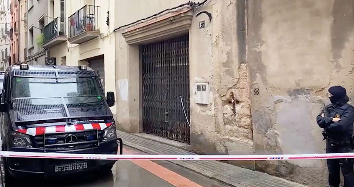 Agentes de la Brigada Móvil, en Igualada  / SC