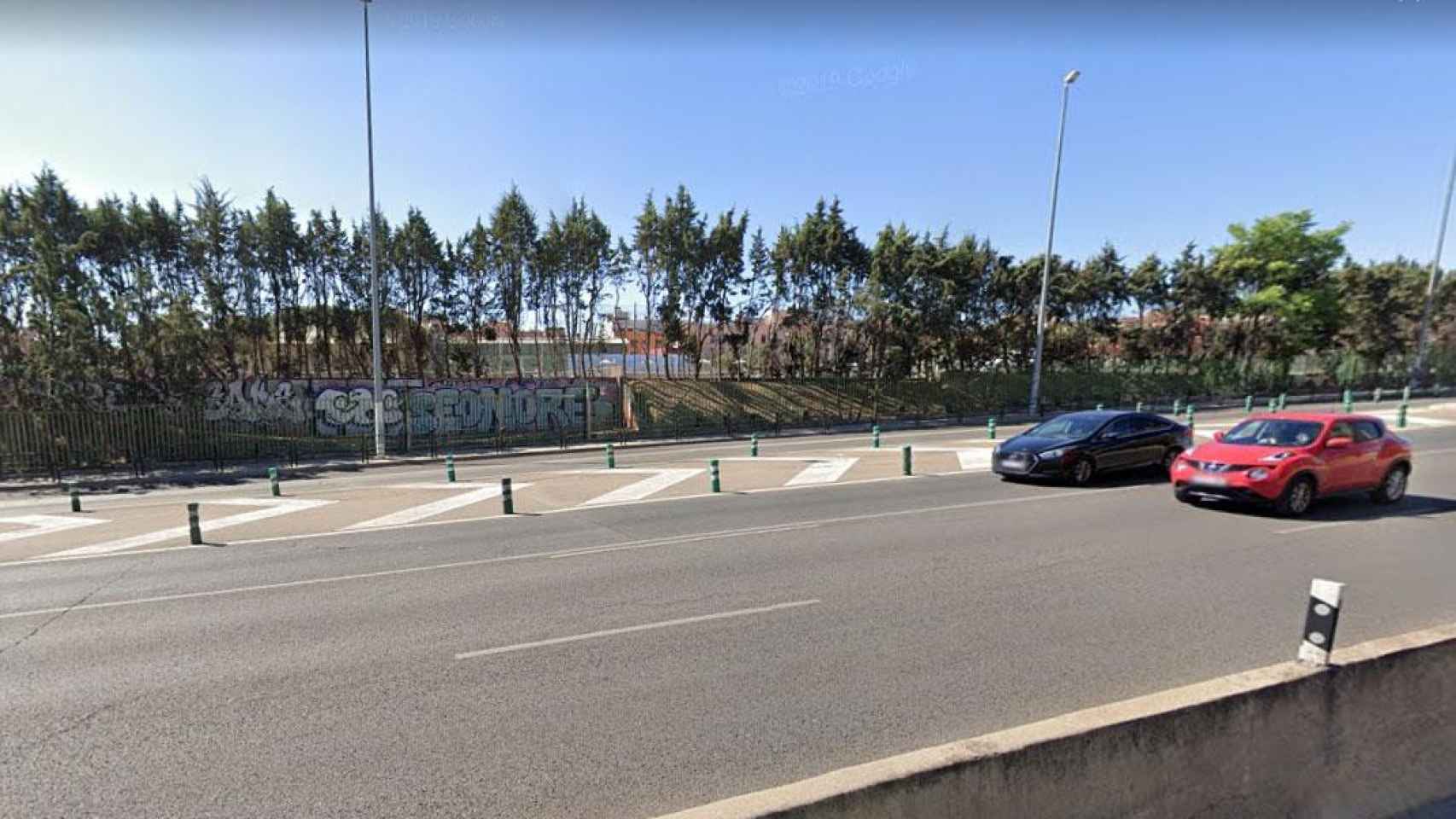 La A-2 en Lleida, donde ha tenido lugar el accidente ha dejado heridos a un matrimonio y sus dos hijas / GOOGLE MAPS