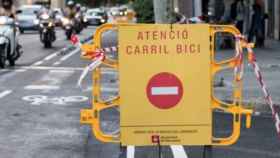 Imagen de un carril bici de Barcelona / TWITTER