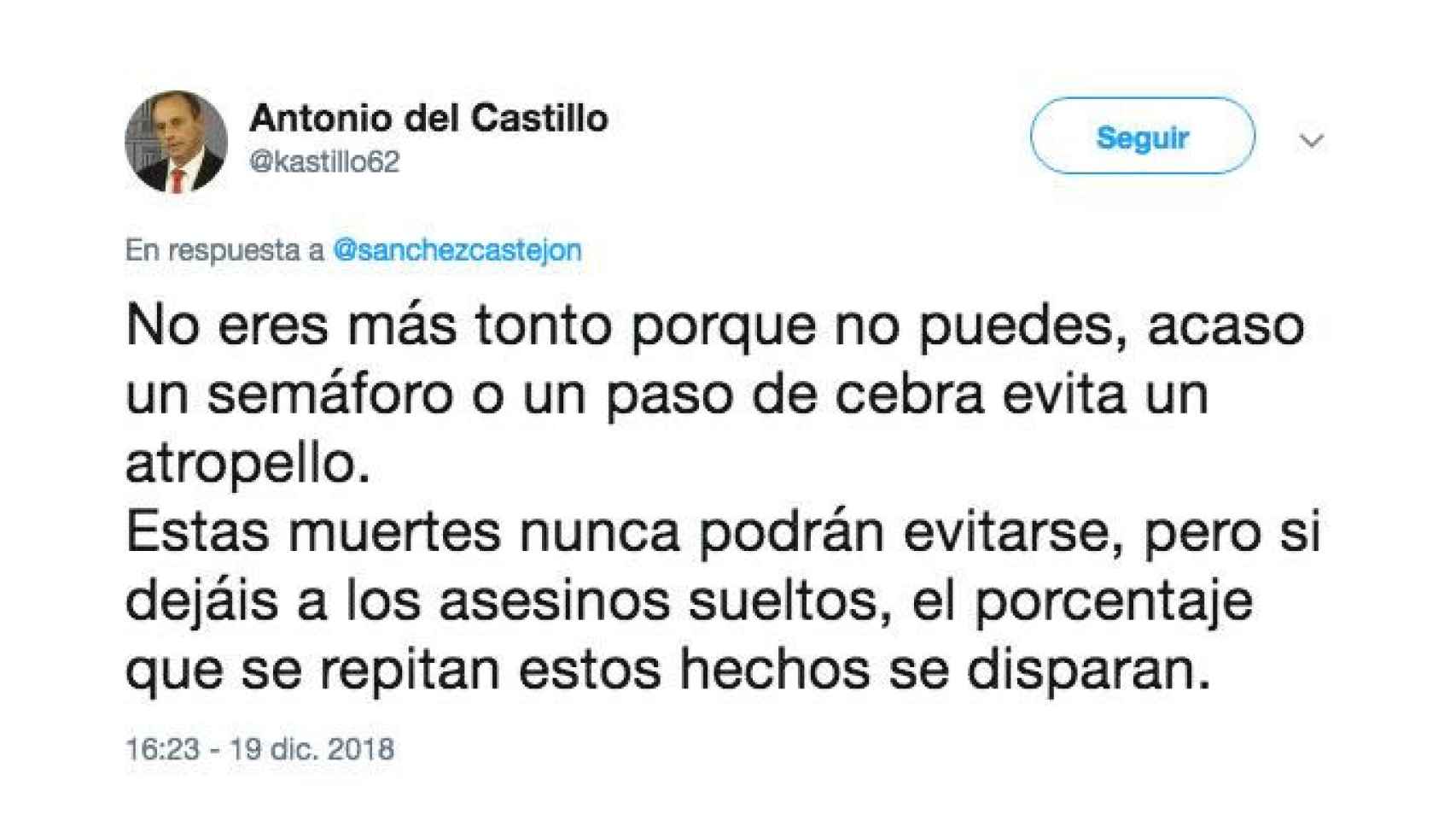 El padre de Marta del Castillo carga contra Pedro Sánchez / TWITTER