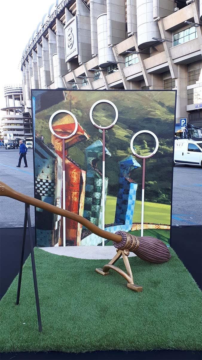 Campo de 'quidditch' en el estadio Santiago Bernabéu / AYUNTAMIENTO DE MADRID