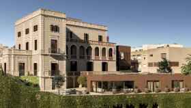 La Casa Grases, antigua Escola Tàber, rehabilitada en un renderizado virtual / CULMIA