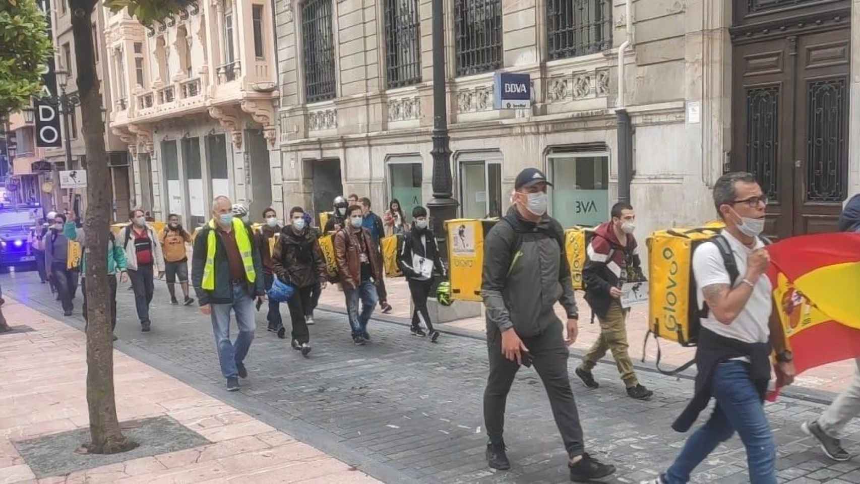 Manifestación de 'riders' que quieren seguir siendo autónomos / EP