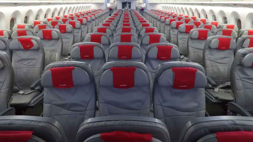 Un avión de la aerolínea Norwegian por dentro