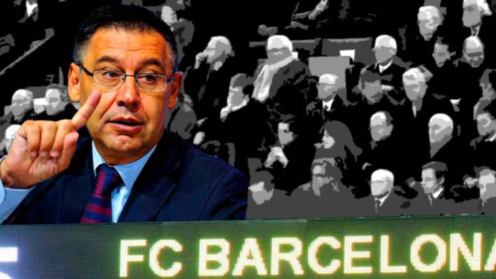 El presidente del Barça, Josep Maria Bartomeu / FOTOMONTAJE DE F. CASES