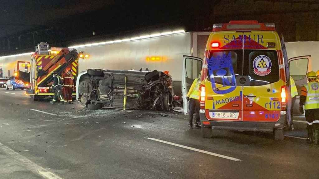 Imagen de archivo de un accidente en la M-30 / EMERGENCIAS