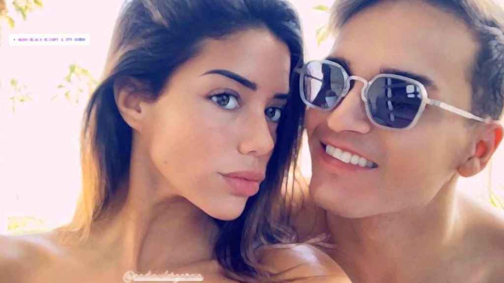 Denis Suárez y su novia, la modelo Nadia Avilés / INSTAGRAM