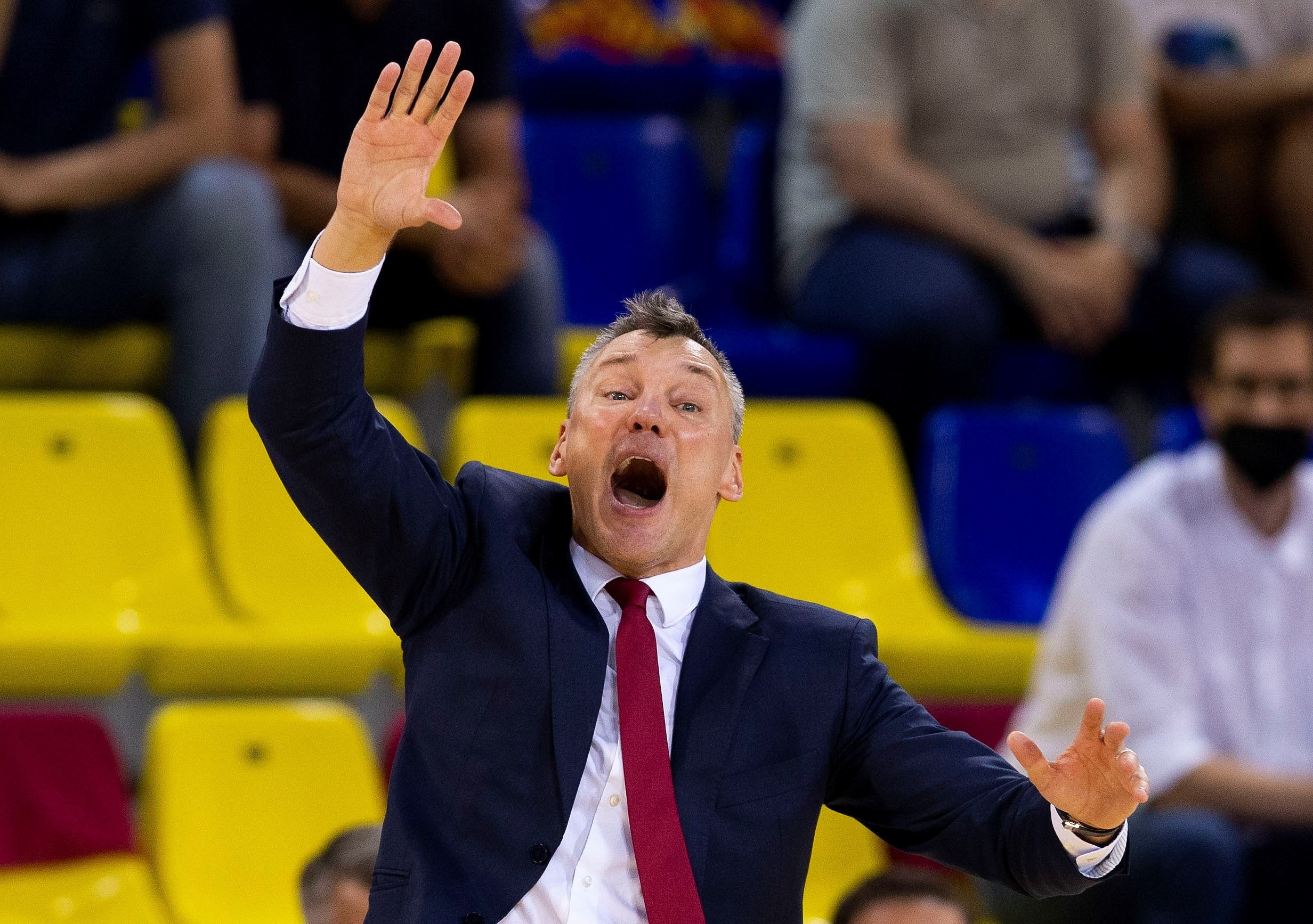 Sarunas Jasikevicius, en un momento de la final contra el Real Madrid. / EFE