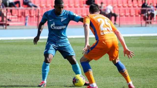 Malcom en un partido con el Zenit / Zenit de San Petesburgo