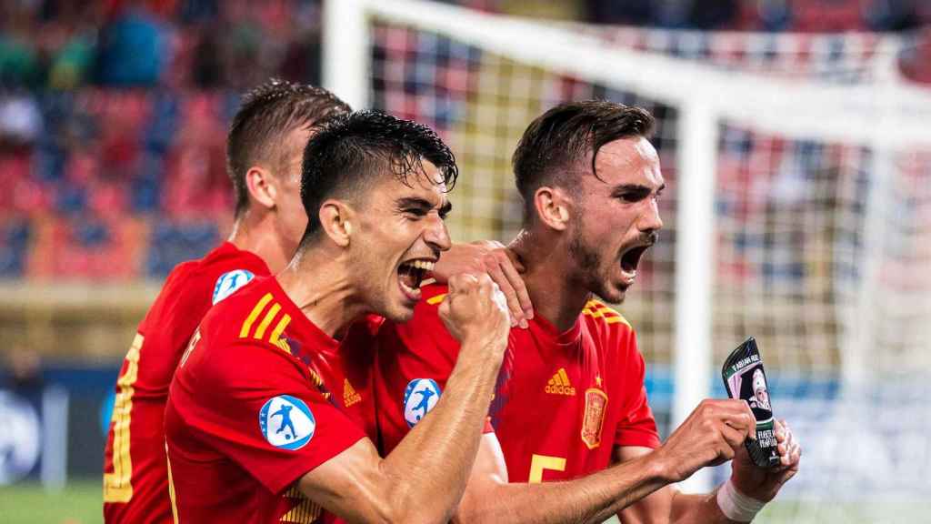 Fabián Ruiz celebrando un gol con España Sub-21 / EFE