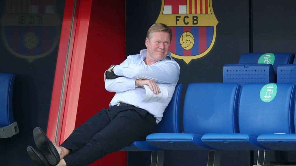 Koeman, durante un partido del Barça | EFE