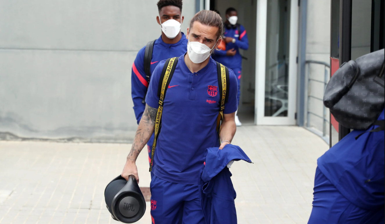 Griezmann en un viaje del Barça / FC Barcelona