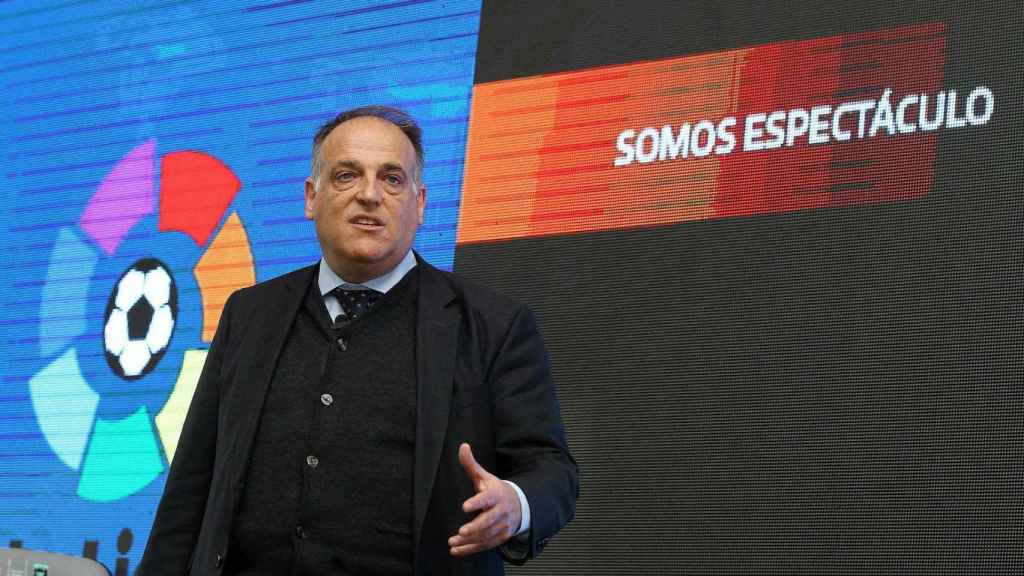 Javier Tebas en un acto de la LIga / EFE