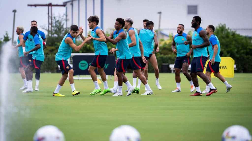 El FC Barcelona, durante uno de los entrenamientos de pretemporada en Miami / FCB