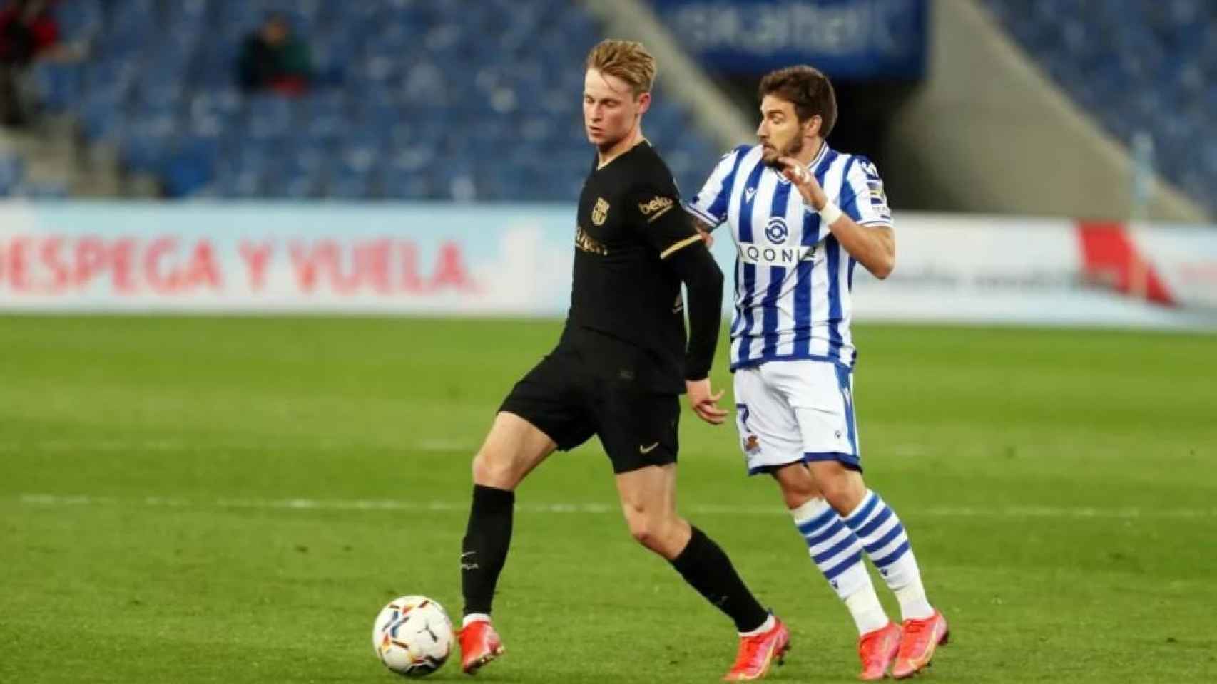 Frenkie De Jong en Anoeta ante la Real Sociedad / FCB