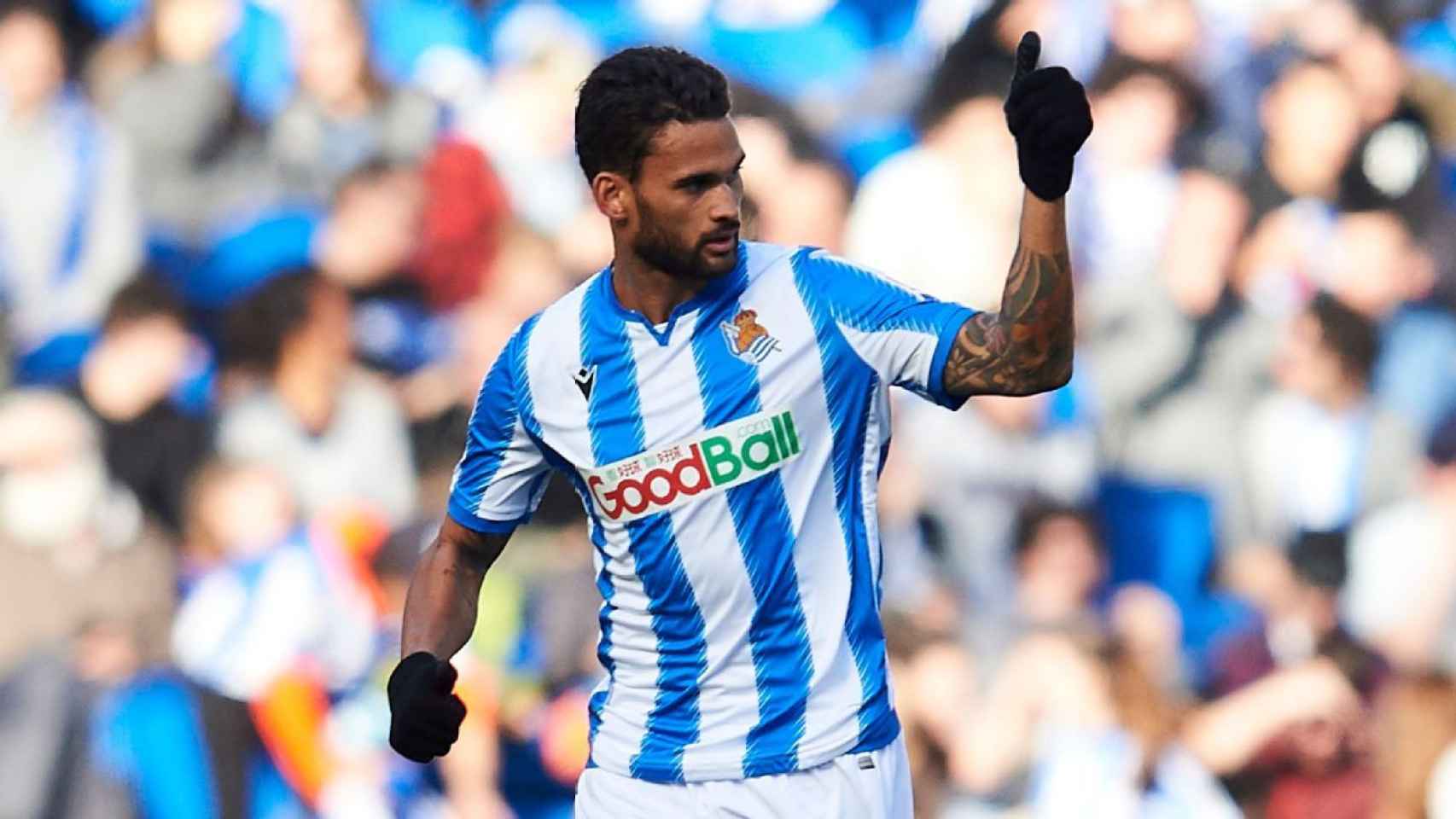 Willian José, en un partido con la Real Sociedad / EFE