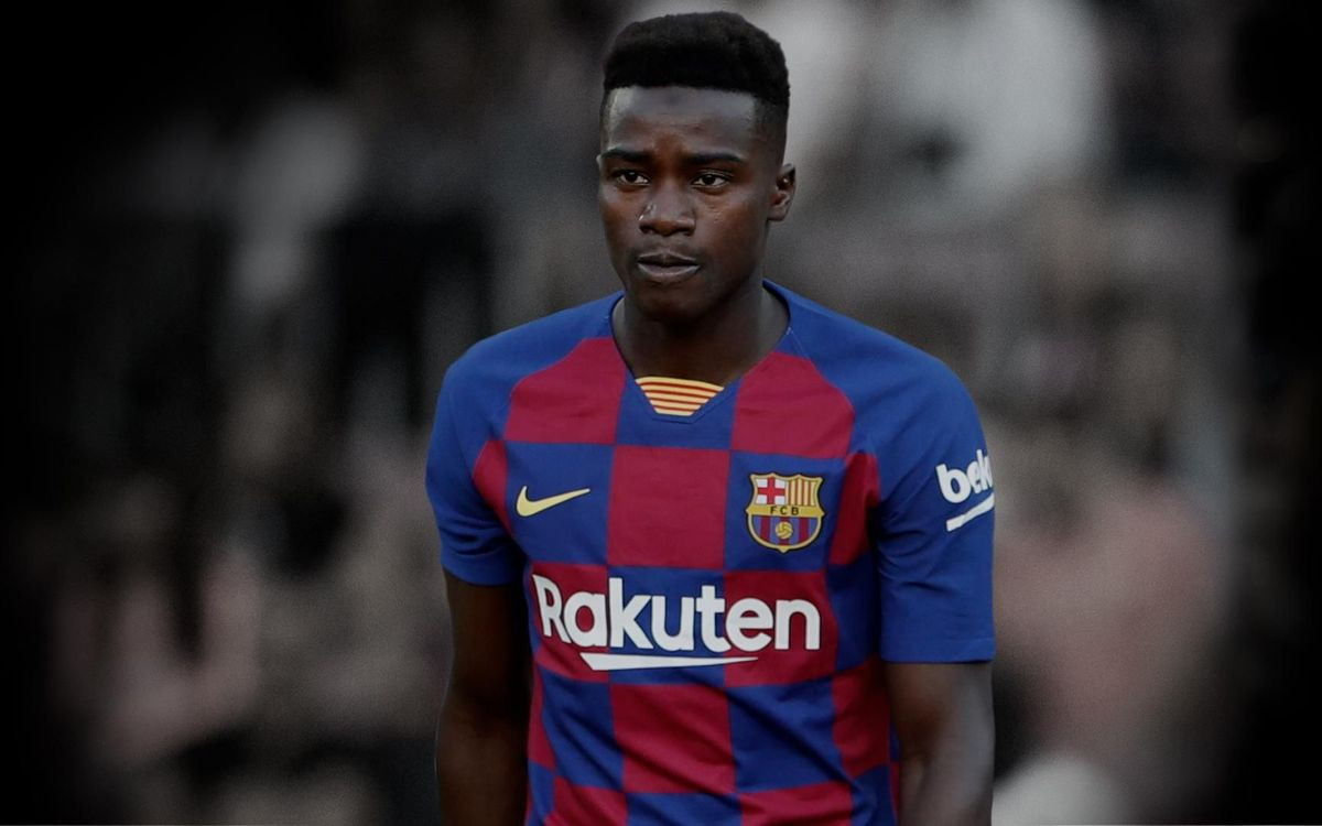 Wague, en un partido con el Barça / FCB