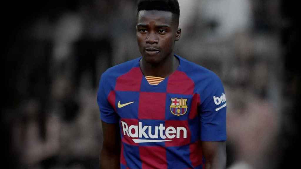 Wague, en un partido con el Barça / FCB