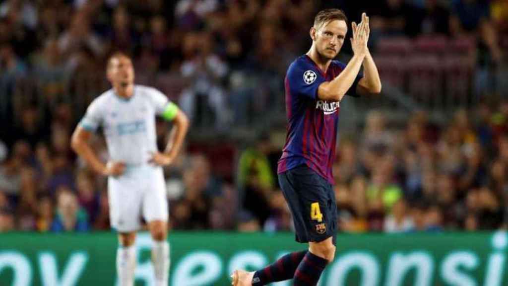 Una foto de Ivan Rakitic durante un partido del Barça / Twitter