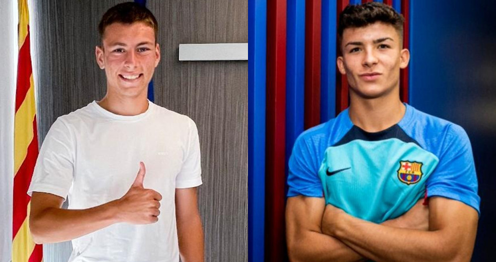 Martin Georgiev y Rubén Cantero, presentados como jugadores del juvenil del Barça / CULEMANÍA