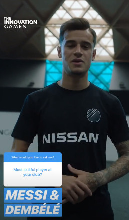 Coutinho respondiendo a las preguntas de los aficionados / Instagram