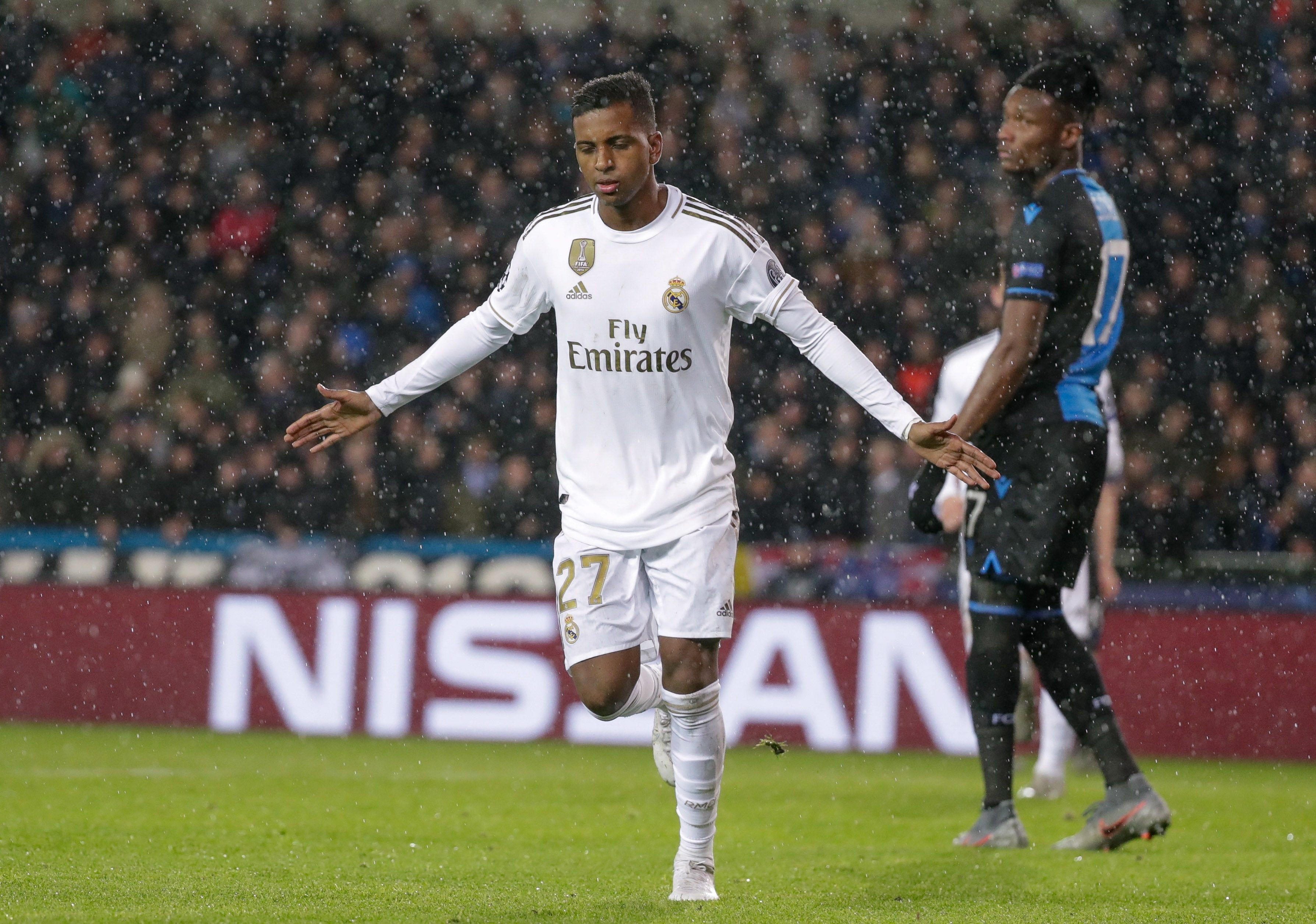 Rodrygo celebra su gol ante el Brujas | EFE