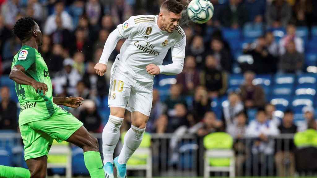 Luka Jovic marcando su gol contra el Leganés / EFE