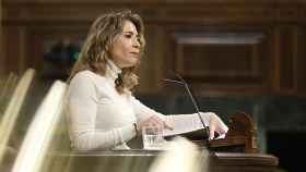 La ministra de Transportes, Raquel Sánchez, durante una intervención en el Congreso de los Diputados / Eduardo Parra - Europa Press