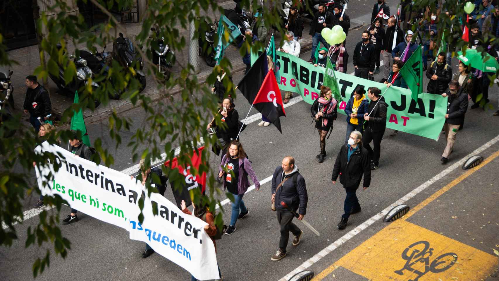 Manifestación de interinos en Barcelona / CG